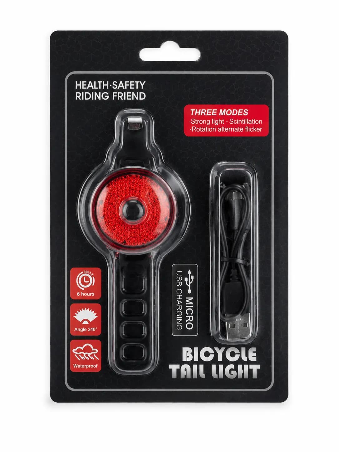 LUZ TRASERA RECARGABLE POR USB